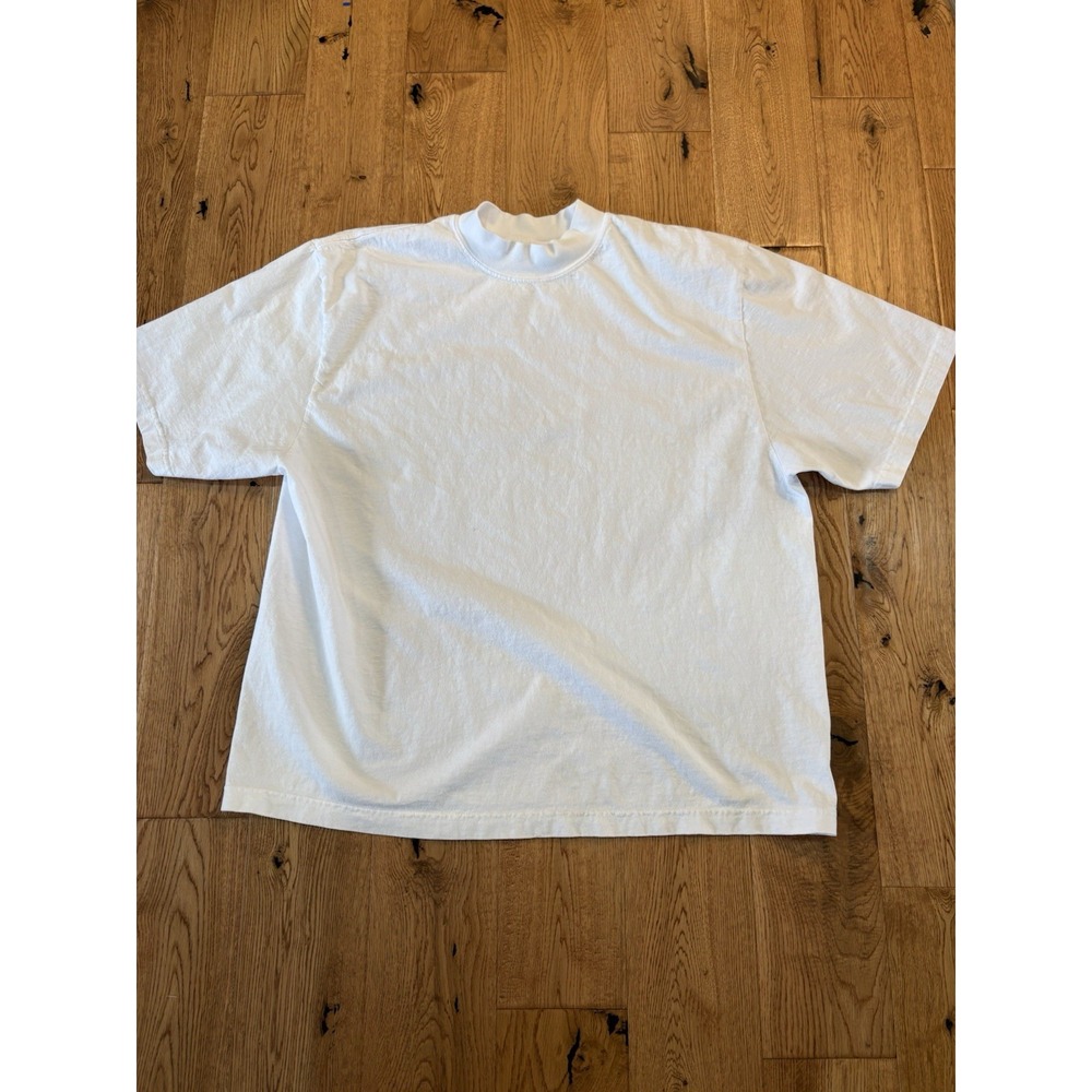 Women's‎ Los Angeles Apparel Oversized High Mockneck T Shirt Large White